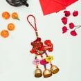 thumbnail image 4 of Mosey Spring Festival Wind Chimes Sachet Car Pendant Vibrant Color Embroidery Pattern Metal Bell Wind Chimes Hanging Decor, 4 of 8