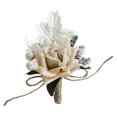 thumbnail image 3 of Rosas Boda Invitado Broche Flor Muñeca Para Banquete De Boda Y Banquete - Cuerpo Sunnimix Ramillete de ramo de novia, 3 of 8