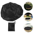 thumbnail image 5 of HONMEET Black Polyester Sandbox Cover Weather Resistant Protective Cap for Outdoor Use and UV Resistant, 5 of 9