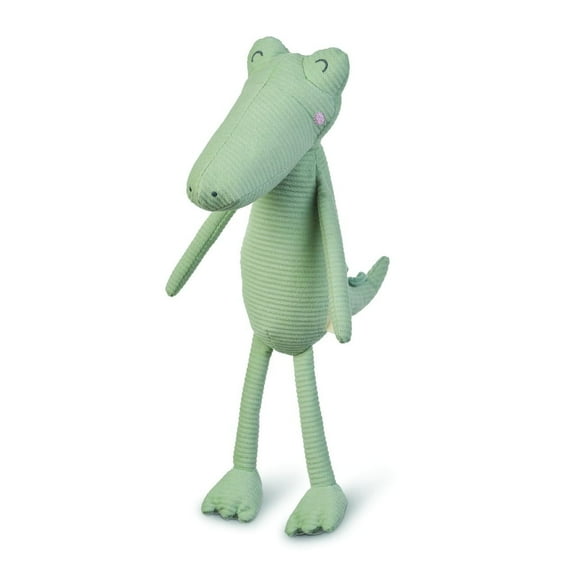 SARO Jungle Party Crocodile Plush Toy - Soft Crinkle Sensory Stuffed Animal for Baby & Infant Development, Newborn Toy, 11.8 Inch