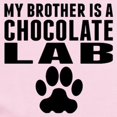 thumbnail image 2 of CafePress - My Brother Is A Chocolate Lab Body Suit - Baby Light Bodysuit, Size Newborn - 24 Months, 2 of 4
