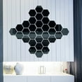 thumbnail image 5 of yaaqii 24pcs Golden Hexagon Mirror Wall Acrylic Self no glud Mosaic Tiles Stickers, 5 of 10