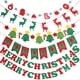 thumbnail image 2 of Adornos colgantes con pancarta de Feliz Navidad, guirnaldas festivas, banderas para fiestas de Año Nuevo, decoración del hogar, árbol de Navidad, Papá Noel, alce, bandera de fieltro para tirar, 2 of 5