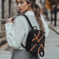 thumbnail image 3 of Eheartsgir Distressed Basketball Mini Backpack, Zipper Closure Polyester Waterproof Bag with Multiple Pockets, Adjustable Strap for Travel and Work, 3 of 8