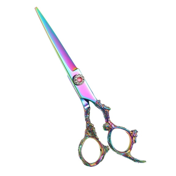 Vocoste Hair Scissors Hair Cutting Scissors Stainless Steel Razor Hair Trimming Scissors 6.7" Long Multicolour