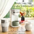 thumbnail image 4 of Mixpresso Single Serve Coffee Maker Ground Coffee and 14oz Travel Mug White, 4 of 6