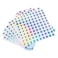 thumbnail image 1 of Unique Bargains Laser Capital Letter Stickers, Alphabet X Round Self-Adhesive Reflective Letter Stickers 10 Sheets(1000 Stickers), 1 of 7