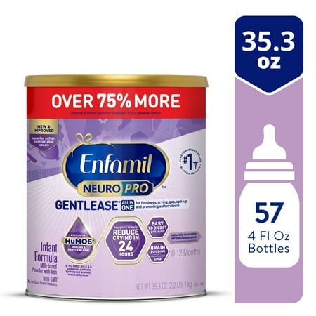 Enfamil NeuroPro Gentlease Powder Baby Formula, For Premium Digestive Support, 35.3 Oz XL Value Can