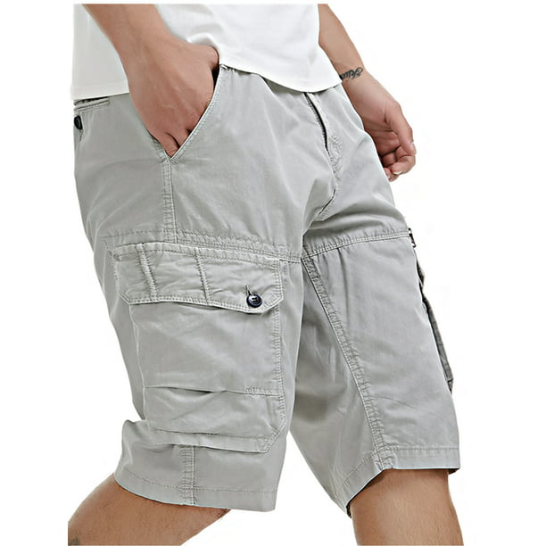 ZuidAmerika jaloezie Oorzaak Niuer Mens Cargo Shorts Zipper up Slim Fit Multi-Pockets Cotton Blend  Casual Outdoor Lightweight Work Shorts - Walmart.com