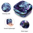 thumbnail image 3 of Wolf Pad Bag Storage Organizer Pouch for Menstrual Hygiene Products with Velvet Fabric, Sponge, and Oxford Cloth, 4.7x6.6x6.6 in, Period Pouch, Mini Pouch, 3 of 6