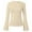 Beige, variant on ManxiVoo Ribbed Boat Neck Bell Sleeve Top for Women Long Sleeve Ruched Detail Y2K Inspired Going Out Tops 2025 Trendy Casual Wear L Size Beige