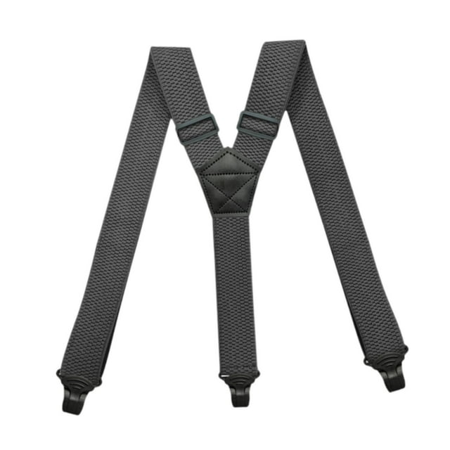 MERIGLARE Mens Suspender Heavy Duty Adjustable Y Type Elastic Straps Hidden Suspenders grey