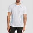 thumbnail image 2 of Men's Cooling Running Shirts Anti Odor Moisture Wicking Breathable Workout Athletic Short Sleeve Lightweight Gym Tee Big and Tall Size XL-5XL White, 2 of 9