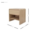thumbnail image 2 of New Pacific Direct Indoor Wood End Table, Brown, 2 of 13