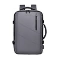 thumbnail image 2 of Mochila de viaje de negocios para hombres, resistente bolsa para portátil para viajes de negocios universitarios. Gris, 2 of 8