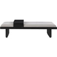 thumbnail image 4 of Meridian Furniture Arlington Banc en Tissu Chenille Gris Clair, 4 of 17