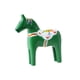 thumbnail image 2 of Figura de caballo Dalecarlian, pintura a color, estatua de caballo Dala sueco para cumpleaños verde, 2 of 9