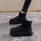 thumbnail image 2 of Zapatos de mujer moda informal, de felpa sólida, cálidos, botas de nieve, zapatillas para correr, botas vaqueras., 2 of 5
