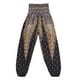 thumbnail image 3 of Pantalones de yoga hippies de Aladino para mujer india, pantalones harén holgados de genio gitano. Negro, 3 of 9
