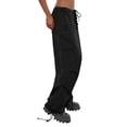 thumbnail image 3 of hirigin Women Low Waist Baggy Cargo Pants Indie Aesthetic Drawstring Loose Pocket Jogger Trousers Hippie Punk Streetwear, 3 of 5