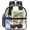 Black, variant on Clear Backpack Stadium Approved, 0.4mm PVC Transparent Backpack with Padded Straps, See-Through Bag for Sports Games, Concerts, Travel, Black