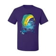 thumbnail image 2 of Mahi-Mahi Fish Catching Small Fish Animal Lover Men's Graphic T-Shirt, Purple, 2XL, 2 of 3