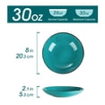 thumbnail image 2 of vancasso Navia Ocean Pasta Bowl Soup Bowl Set 8 inch Ceramic Soup Plate, Stoneware Vintage Look Sea Blue Dinnerware Tableware, 700 ml Ramen Noodle Bowl Set of 4. (20 * 20 * 5.2cm), 2 of 7