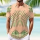 thumbnail image 2 of Summer Men's Popular T-shirt Printed V-neck Short Sleeved T-shirt3XL, 2 of 5
