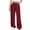 Wine, variant on YUGYXL Wide Leg Pants for Women Cotton Linen Drawstring Long Pants Stretch Waist Cozy Comfy Trousers Outdoor Lounge Pants White XL