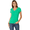 Deep Green, variant on Women's Short Sleeve V-Neck T-Shirt, Calming Blue, Large