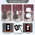 thumbnail image 3 of Light Switch Cover Switch Plate Outlet Cover Plug Cover for Electrical Duplex Outlets Pink Christmas Trees and Houses, 3 of 6