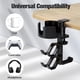 thumbnail image 3 of Soporte para controlador de escritorio con colgador para auriculares, giratorio 360° para Xbox/PS4/PS5/Switch, 3 of 7
