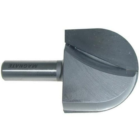 Magnate 1515 Extra Deep Core Box Carbide Tipped Router Bit - 2" Cutting Diameter, 1-3/4" Cutting Length, 1" Radius, 1-1/2" Shank Length