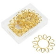 thumbnail image 2 of Clip de Papeterie, 10 Pcs Clip de Marque-Page en Forme de Tournesol Fournitures de Papeterie Performance Finement Réglée, 2 of 9