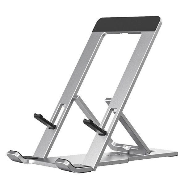 Soporte Plegable, Soporte Plegable para Teléfono Móvil de Escritorio, Soporte Plegable Portátil, Adecuado para Todos los Teléfonos Móviles Plateado