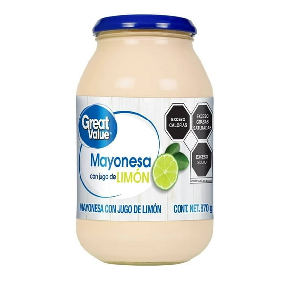Mayonesa Great Value con jugo de limón 870 g