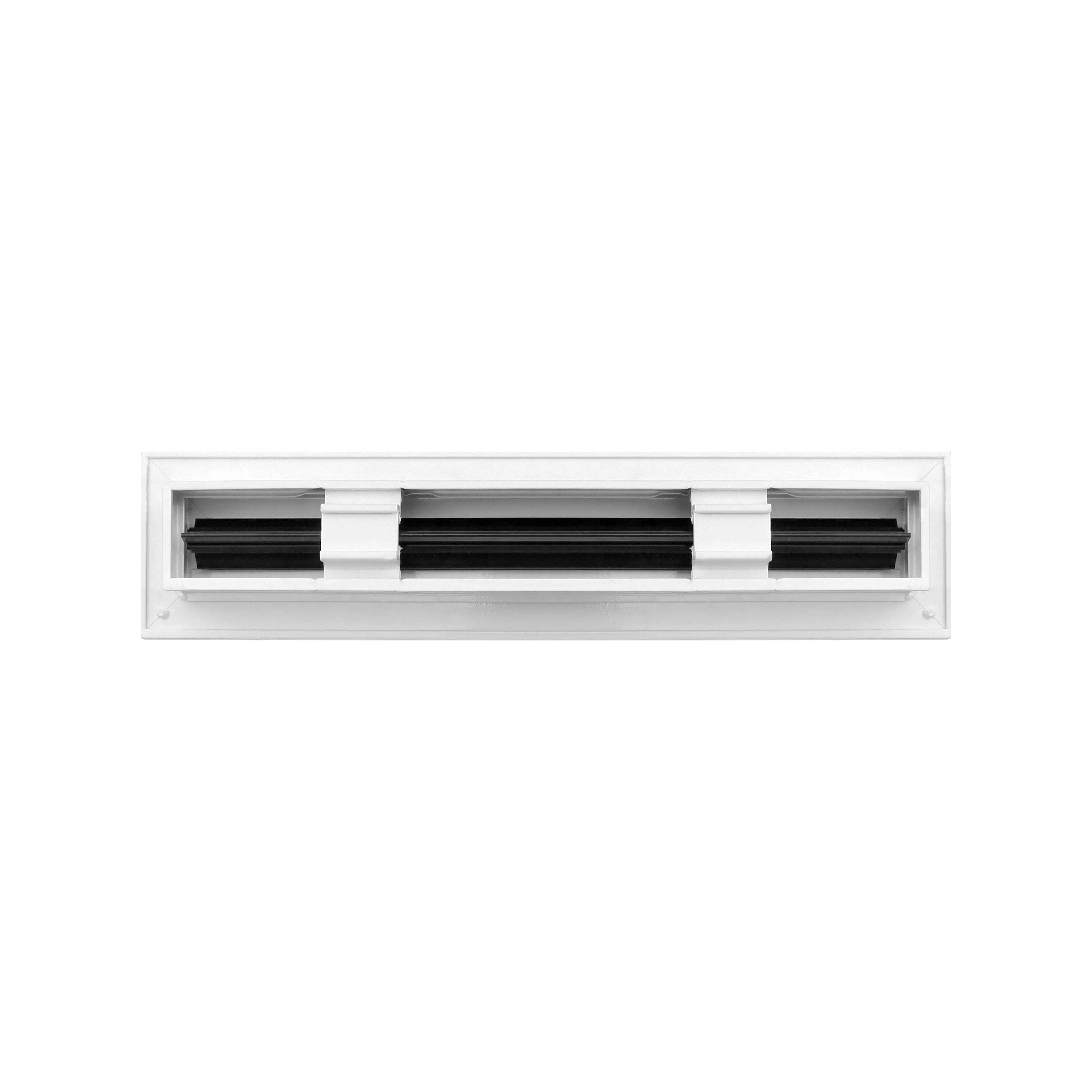 BUILDMART - 12" Linear Slot Diffuser - (1 Slot) Single Slot - White Decorative Aluminum Air Vent - Heating and Cooling Modern AC Vent Cover for Ceiling, Walls & Floors - Texas Buildmart
