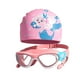 thumbnail image 1 of Gafas de natación para niños, juego de gorros, gafas de buceo, ligeras, cómodas, impermeables, visión amplia, para niñas., 1 of 9