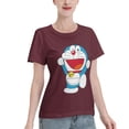 thumbnail image 2 of T-Shirt Basique à Manches Courtes pour Femmes Doraemon, 2 of 6