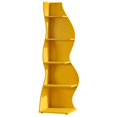 thumbnail image 7 of Tribesigns Modern Corner Shelf, 5-Tier Corner Bookshelf WavyBookcase for Small Space, Living Room (Yellow), 7 of 7