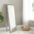 thumbnail image 2 of Martin Svensson Home Miroir de Sol Pleine Longueur avec Support Antique Blanc, 2 of 7