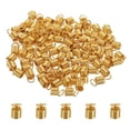 thumbnail image 1 of Unique Bargains Embouts de Cordon, 100 Pcs Embouts de Ressorts Métalliques 6x9mm Embouts de Terminateurs à Ressorts Dorés, 1 of 5