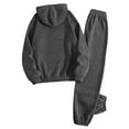 thumbnail image 5 of felwors Womens 2 Piece Outfits Lounge Hoodie Sweatsuit Sets Oversized Sweatshirt Baggy Fall Fashion Sweatpants with Pockets Dark Gray, XL, 5 of 5