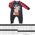 thumbnail image 2 of Conjunto De Pijamas De 2 Piezas Conjunto de pijama familiar de 2 piezas Conjunto informal de manga larga con estampado de alce y pantalones Traje diario Cgtredaw Bebe Negro 6-9M para Niño, 2 of 5