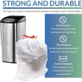 thumbnail image 2 of Kitchen Drawstring Trash Bags 13 Gallon | 500 Count Bulk | Kitchen Garbage Bags | White | 13 Gallon - 16 Gal Capacity, 2 of 6