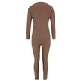 thumbnail image 5 of Tweang Thermal Pajamas for Women Women Long Johns Thermal Set Womens Long Johns Thermal Sets Thermal Underwear Cold Weather Top Bottom Underwear Set Coffee L-3XL, 5 of 6