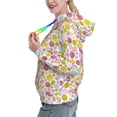 thumbnail image 2 of Lsque Easter Egg Pattern Casual Women's Hoodie,Hooded Sweatshirt with Kangaroo Pocket,Pullover Hoodie with Eye-catching Drawstrings-Small, 2 of 7