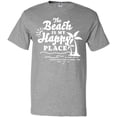 thumbnail image 3 of Inktastic The Beach is My Happy Place with Palm Trees T-Shirt, 3 of 5
