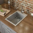 thumbnail image 2 of Ruvati 15 x 20 inch Drop-in Topmount Bar Prep Sink 16 Gauge Single Bowl, 2 of 9