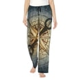 thumbnail image 1 of Balery Vintage Compass Pantalones de pijama para mujer, pijamas ultraligeros, pantalones de estar por casa-XX-Large, 1 of 6
